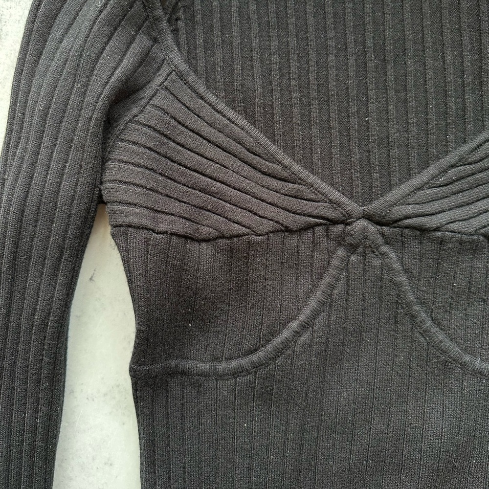 Black Knit Long Sleeve